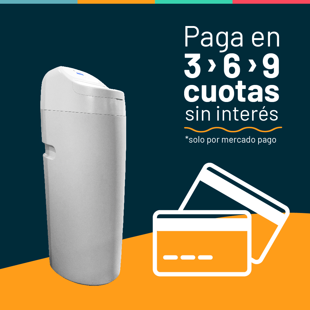 Ablandador de Agua para hasta 5 personas - con instalación en RM