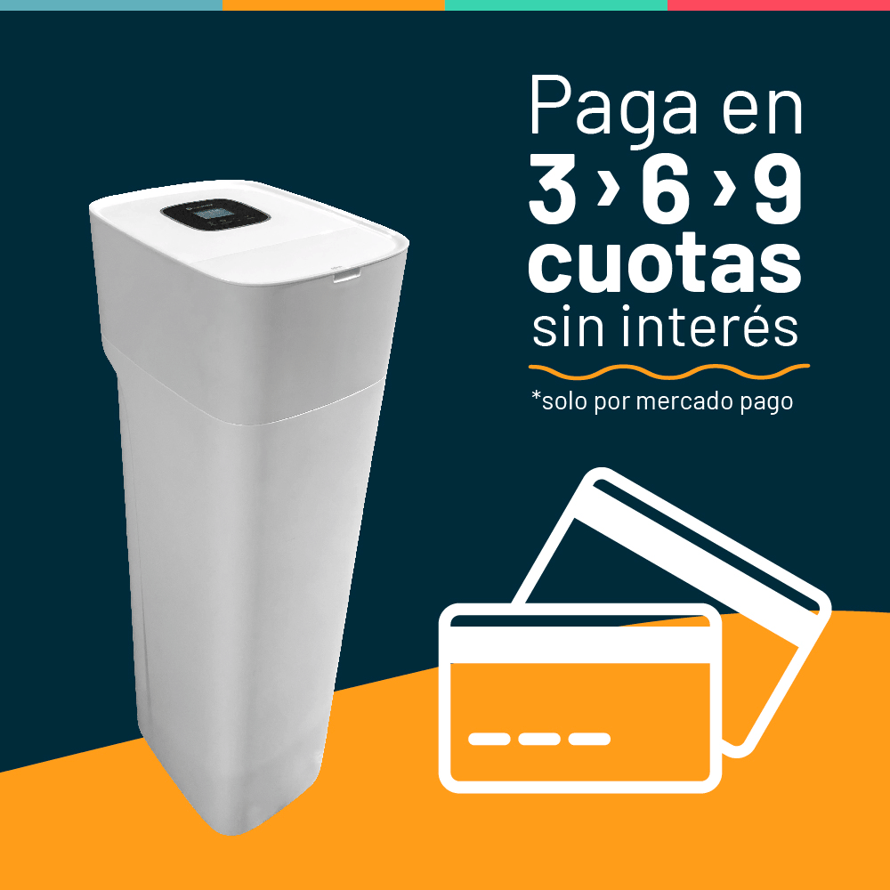 Ablandador de Agua para hasta 7 personas - con instalación en RM