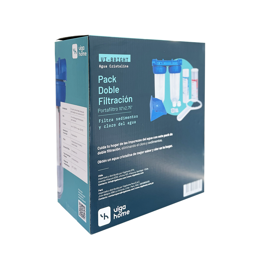 Pack Doble Filtración Polipropileno + Carbon Block