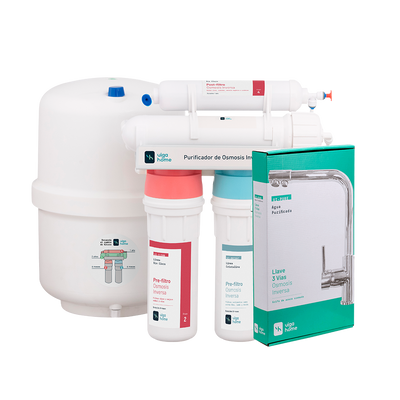 Osmosis Inversa y llave de 3 vías con instalación en RM