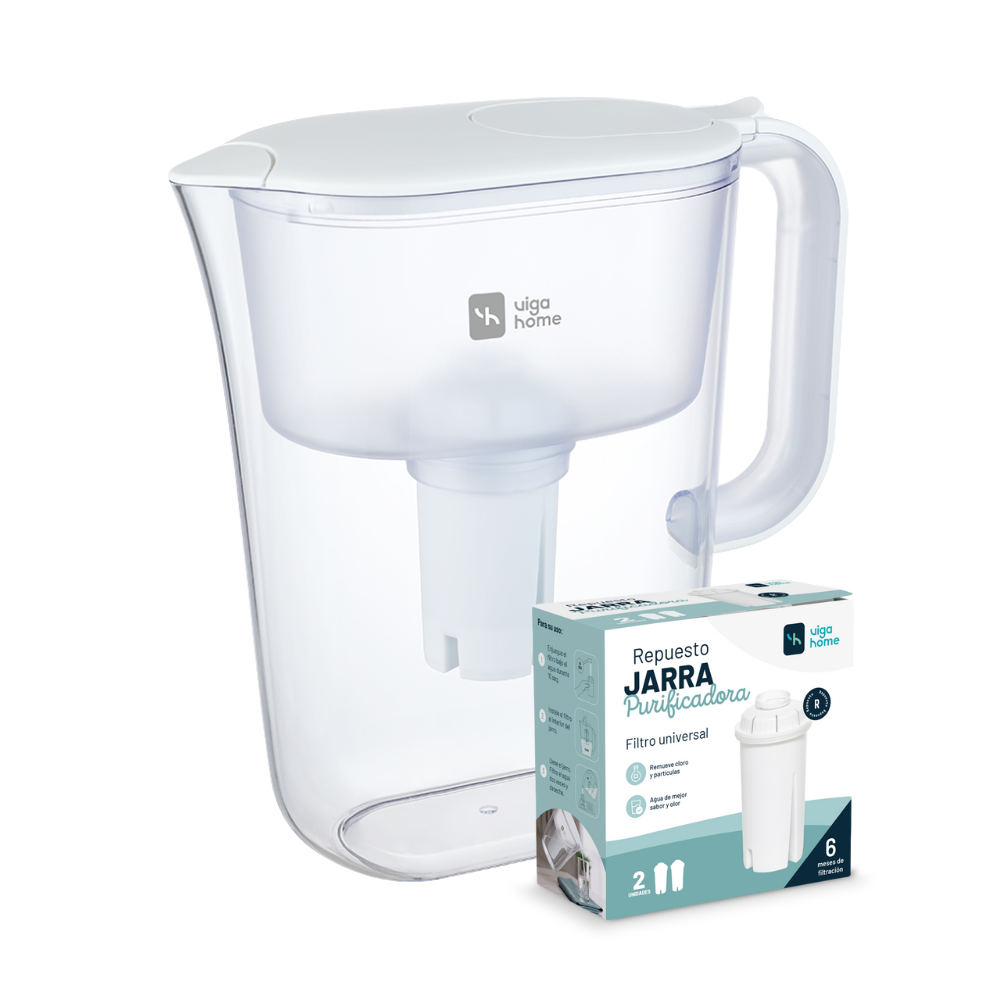 Pack Jarra Filtrante Blanca+ 2 Filtros