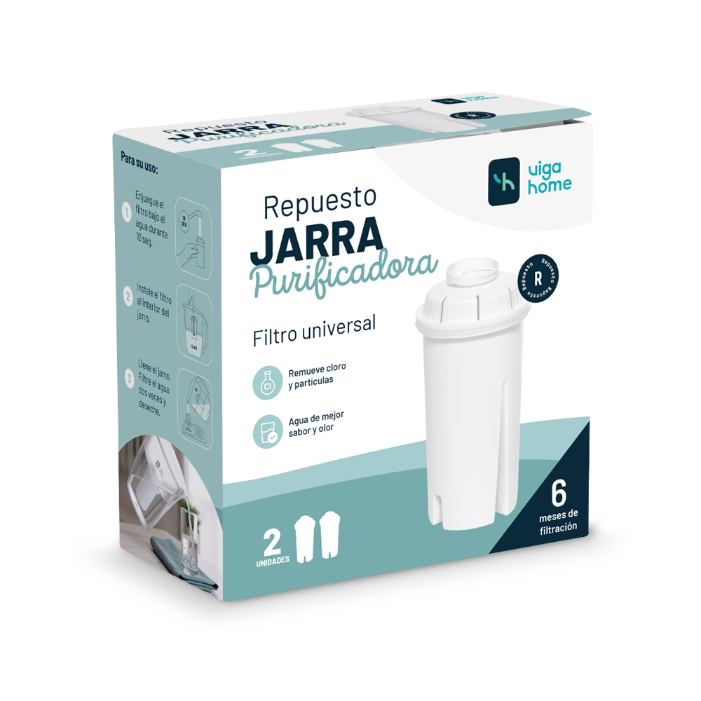 Pack Jarra Celeste + 2 filtros extra
