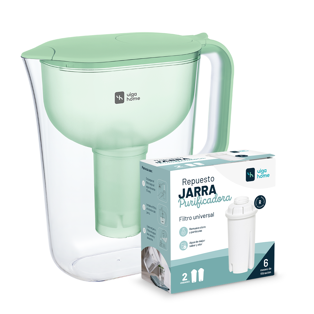 Pack Jarra Verde + 2 filtros extra