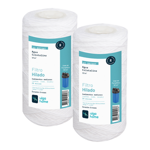 Pack 2 unidades Filtro de Agua hilado 10"x4" - 20 micras